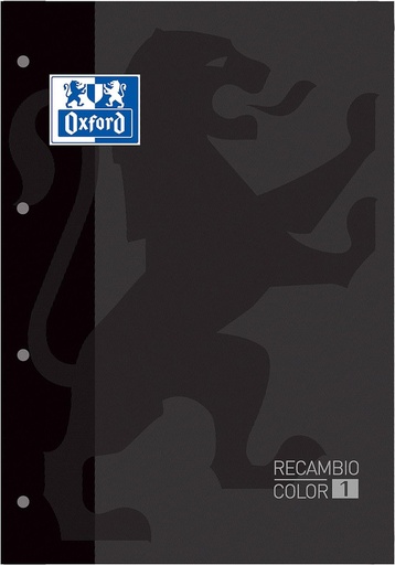 [400123678] RECAMBIO. oxfordORD A4 80H 5X5MM NEGRO 90G 400123678