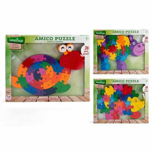 [GLO36888] PUZZLE DE MADERA 26PCS NÚMEROS / LETRAS36888