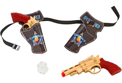 [GLO37515] 2 PISTOLAS CON CARTUCHERAS GLOBO GLO37515