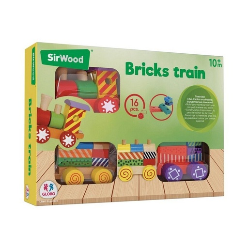 [GLO39996] TREN DE MADERA ENTRENABLE 16PZ