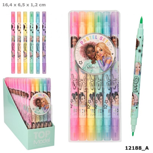 [TM0012188] TOPModel set de rotuladores pastel 12188
