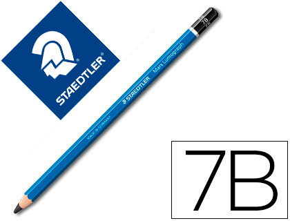 [100-7B] Lapices de grafito staedtler mars lumograph 100 7b unidad