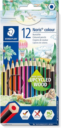 [185-C12] C.12U LAPICES COLOR STAEDTLER NORIS COLOUR 185 C12