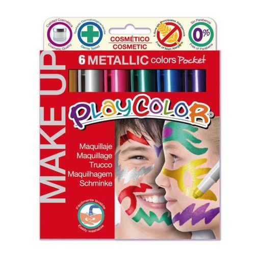 [IN01011] MAQUILLAJE METALLIC POCKET (6) SURTIDO