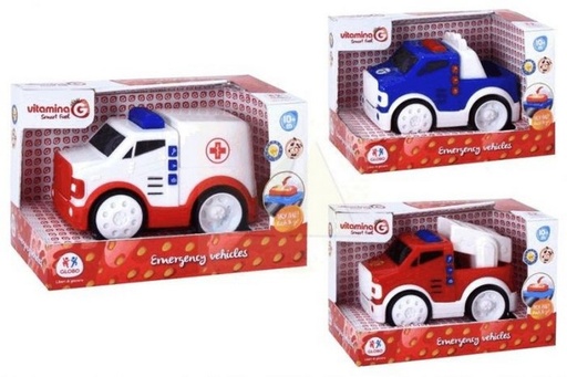 [GLO05344] VEHICULOS EMERGENCIAS PUSH & GO C/L/S TR GLOBO 5344