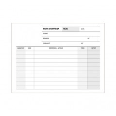 [APL12698] TALONARIO 50h APLI ENTREGAS 8º APAISADO CATALÁN