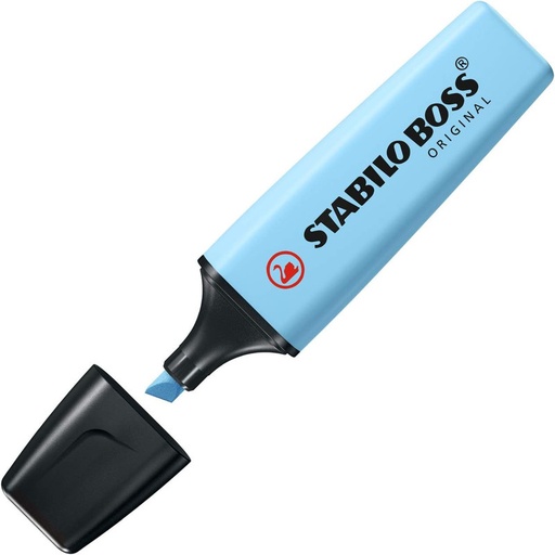 [STA70-112] MARCADOR FLUORESCENTE STABILO BOSS ORIGINAL AZUL  PASTEL 70/112