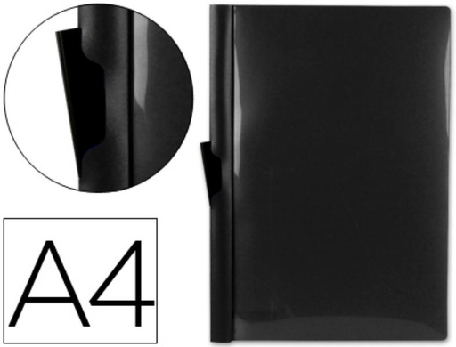 [DP04] CARPESANOeta liderpapel dossier pinza lateral 35365 polipropileno din a4 negra 30 hojas pinza deslizante.