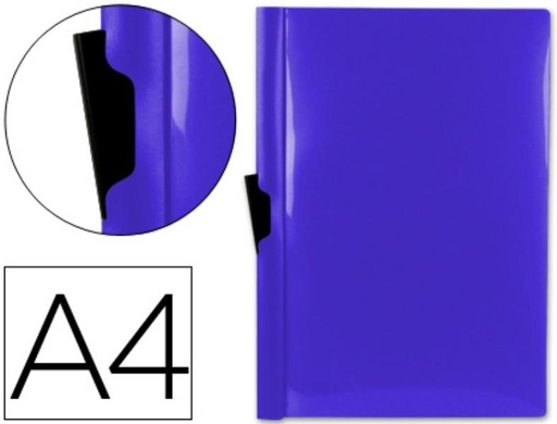 [DP06] CARPESANOETA LIDERPAPEL DOSSIER PINZA LATERAL 45302 POLIPROPILENO DIN A4 AZUL 30 HOJAS PINZA DESLIZANTE