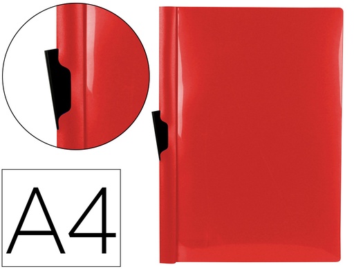 [DP19] LIDERPAPEL
Carpeta liderpapel dossier pinza lateral polipropileno din a4 rojo translucido 30 hojas pinza deslizante.