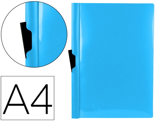 [DP24] LIDERPAPEL
Carpeta liderpapel dossier pinza lateral polipropileno din a4 AZUL CLARO translucido 30 hojas pinza deslizante.