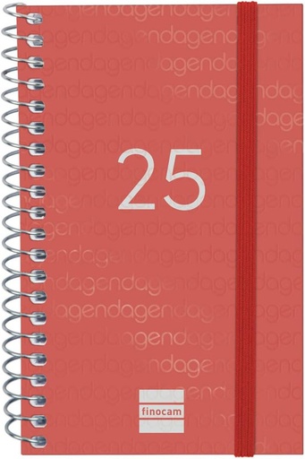 [741473025] AGENDA 25 FINOCAM YEAR 7.9X12.7 S/V ROJO CAT