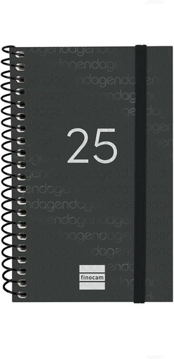 [741476025] AGENDA 25 FINOCAM YEAR 7.9X12.7 S/V NEGRO CAT