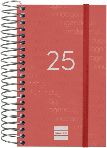 [741123025] AGENDA 25 FINOCAM YEAR 7.9X12.7 D/P ROJO CAT