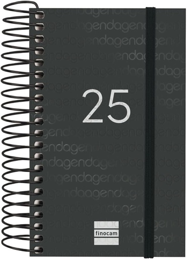 [741126025] AGENDA 25 FINOCAM YEAR 7.9X12.7 D/P NEGRO CAT