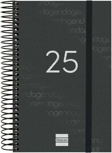 [741136025] AGENDA 25 FINOCAM YEAR 11.7X18.1 D/P NEGRO CAT