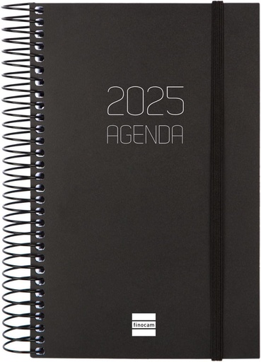 [742936025] AGENDA 25 FINOCAM OPAQUE 11.7X18.1 D/P NEGRO CAT