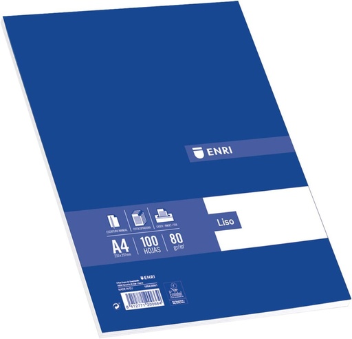 [F245780] ENRI RESMILLERIA 100H A4 80G LISO