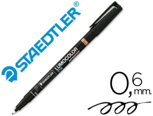 [F249153] ROTULAD. STAEDTLER LUMOCOLOR PERM 0.6MM NEGRO