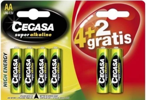[8430173236074] BLISTER 4+2 PILAS CEGASA SUPER ALCALINA AA