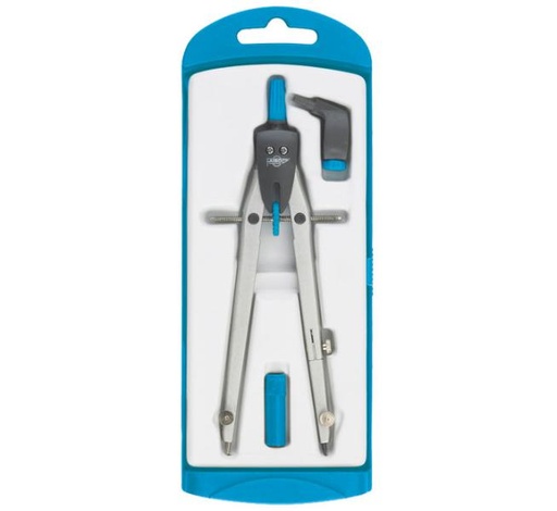 [F270212] COMPAS ESCOLAR FAIBO CON ADAPTADOR 613-07 AZUL