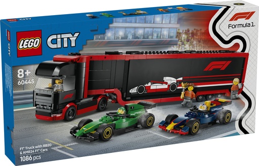 [LE60445] Camión de F1@ con Coches de.. V29 LEGO 60445