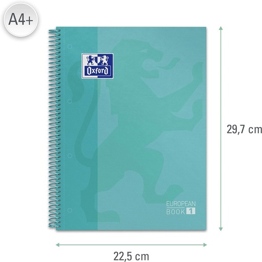 [F353265-VE-M] oxford BLOC MICRO T/ENC DA4+/80H/90GR 5x5 VERDE MEN