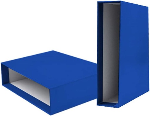 [CZ16] CAJA ARCHIVADOR LIDERPAPEL DE PALANCA CARTON FOLIO DOCUMENTA LOMO 75MM COLOR AZUL