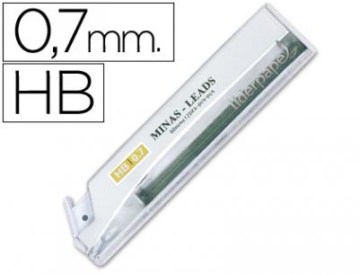 [MG02] Minas liderpapel grafito 0,7 mm hb tubo de 12 minas longitud 60 mm.