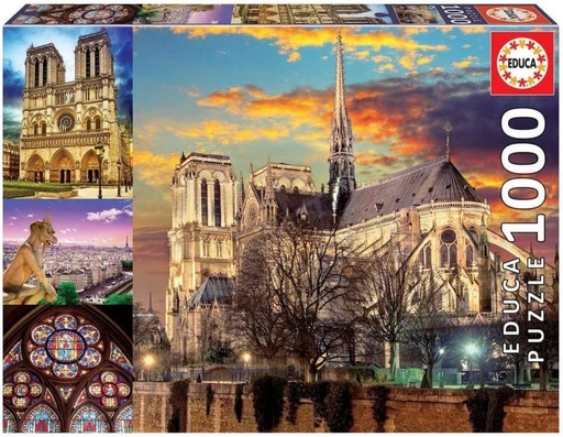 [E18456] PUZZLE 1000 COLLAGE NOTRE DAME FSC( EDUCA 18456