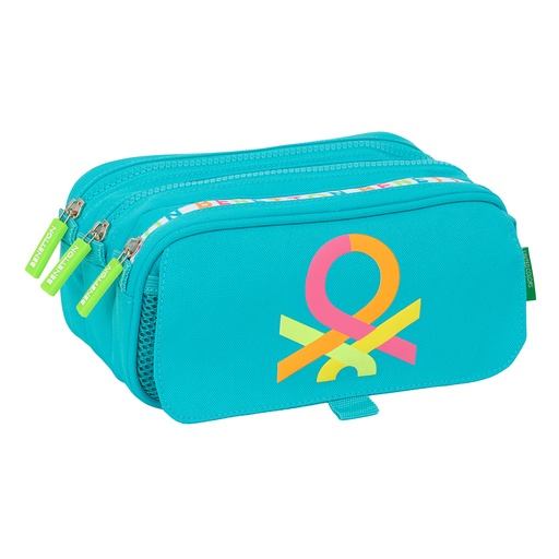 [842515710] PORTATODO TRIPLE BIG BENETTON "SUMMER" safta842515710 21.5x10x2cm
