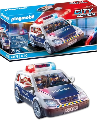 [PL6873] Coche Policía con Luces y Sonido PLAYMOBIL 6873