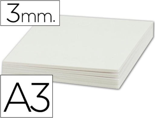 [LU11] Carton pluma liderpapel doble cara din a3 espesor 3 mm. 