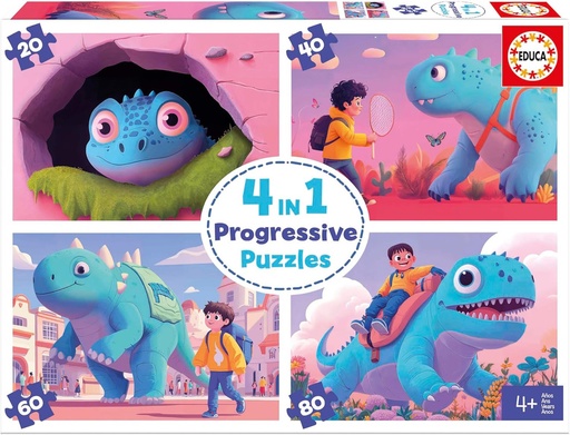 [E20222] PUZZLE SIMPÁTICOS DINO 20-40