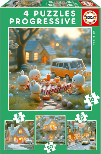 [E20217] PUZZLE PROGRESSIVE BUNNY CIT