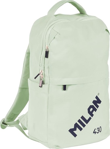 [MIL624201-SNCGR] Mochila escolar cierre bloqueable 15l, 430 since 1918 verde 46x30x4cm