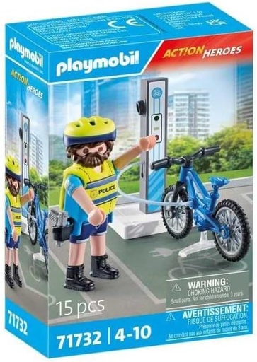 [PL71732] Patrulla en bicicleta PLAYMOBIL 71732