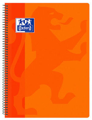 [400079665] Cuaderno espiral oxford school classic tapa polipropileno folio 80 hojas cuadro 4 mm con margen.