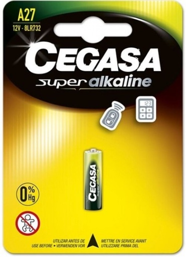 [CEG12V-8LR732] BLISTER PILA CEGASA ALCALINA A27 12V BT BL1