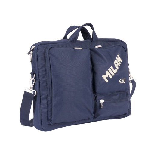 [MIL624303-SNCB] Maletín para portátil, colección 430 since 1918, azul MILAN 624303SNCB