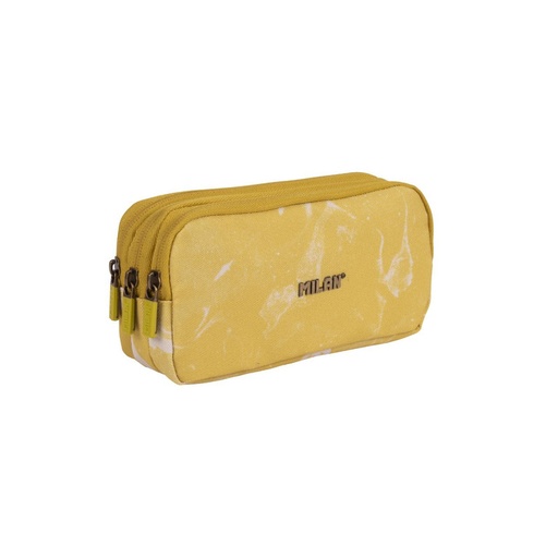 [MIL081135-LVY] Estuche portatodo 3 cremalleras serie Lava, amarillo milan 081135LVY