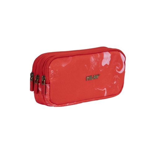 [MIL081135-LVR] Estuche portatodo 3 cremalleras serie Lava, rojo milan 081135LVR 