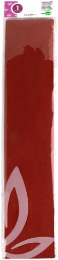 [CP04] Papel crespon liderpapel 50 cm x 2.5m 34g/m2 rojo.