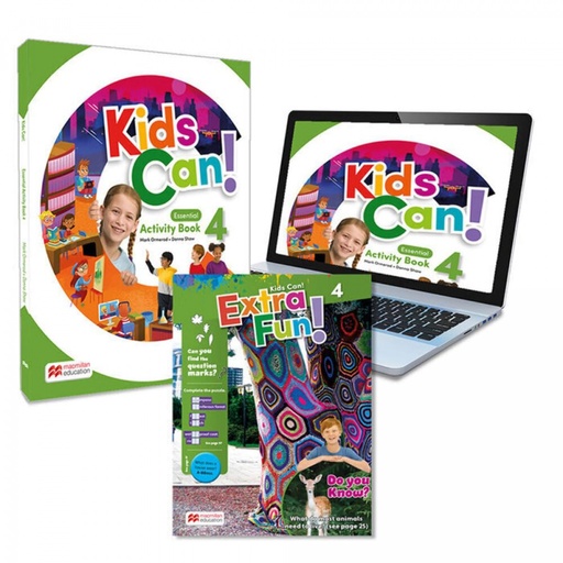 [9781380053206] KIDS CAN! 4 Activity Book, ExtraFun ESSENTIAL REFUERZO