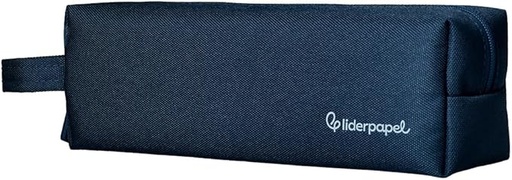 [PX37] ESTUCHE PORTATODO LIDERPAPEL CLASSIC RECTANGULAR CON ASA 210X70MM AZUL MARINO