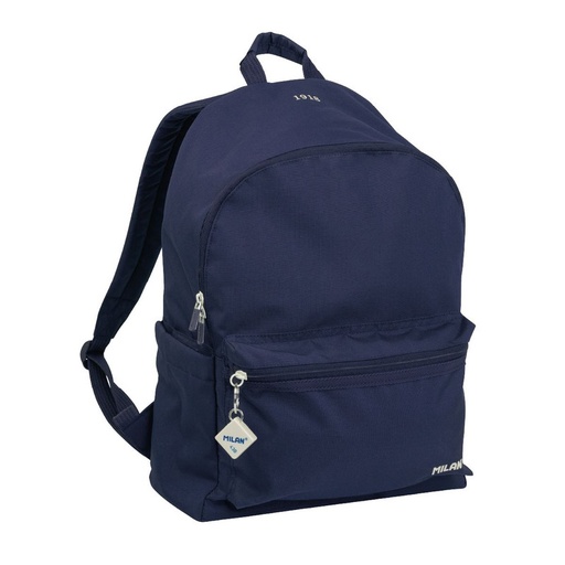 [MIL624605-SNCB] Mochila urbana clásica 2 cremalleras (22 L) colección 430 since 1918, azul marino