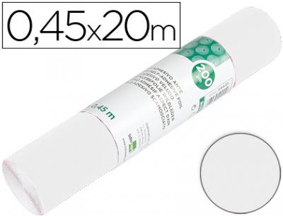 [LID59418] Rollo adhesivo liderpapel unicolor blanco brillo rollo de 0,45 x 20 mt.