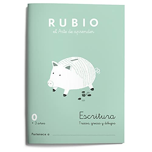 [RUBESC0] 0 Escritura RUBIO (preescritura) | Preescritura con puntos, dibujos y grecas | +3 años