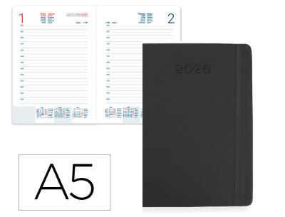 [LID173148] AGENDA ESPIRAL LIDERPAPEL SANTORINI A6 2026 DIA PAGINA VERDE PAPEL 60 GR FSC