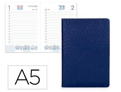 [LID173275] AGENDA ENCUADERNADA LIDERPAPEL MYKONOS 150X210 MM 2026 DIA PAGINA NEGRO PAPEL 70 GR FSC